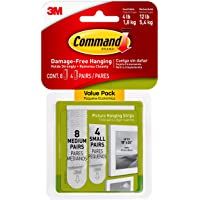 Command 3M - Tiras adhesivas para colgar fotos - color blanco